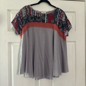 Easel Top small, Grey Floral